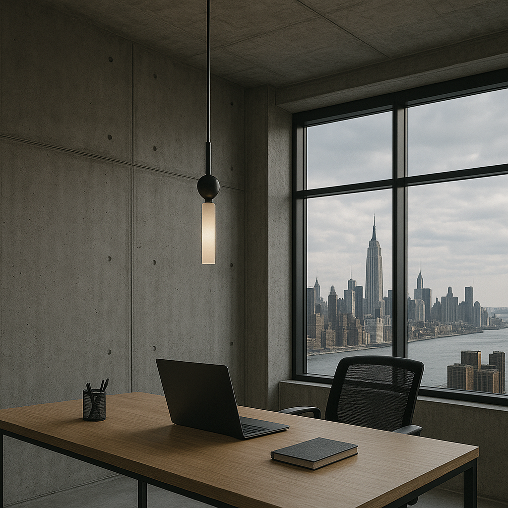 Lámpara colgante de vidrio opal Salta