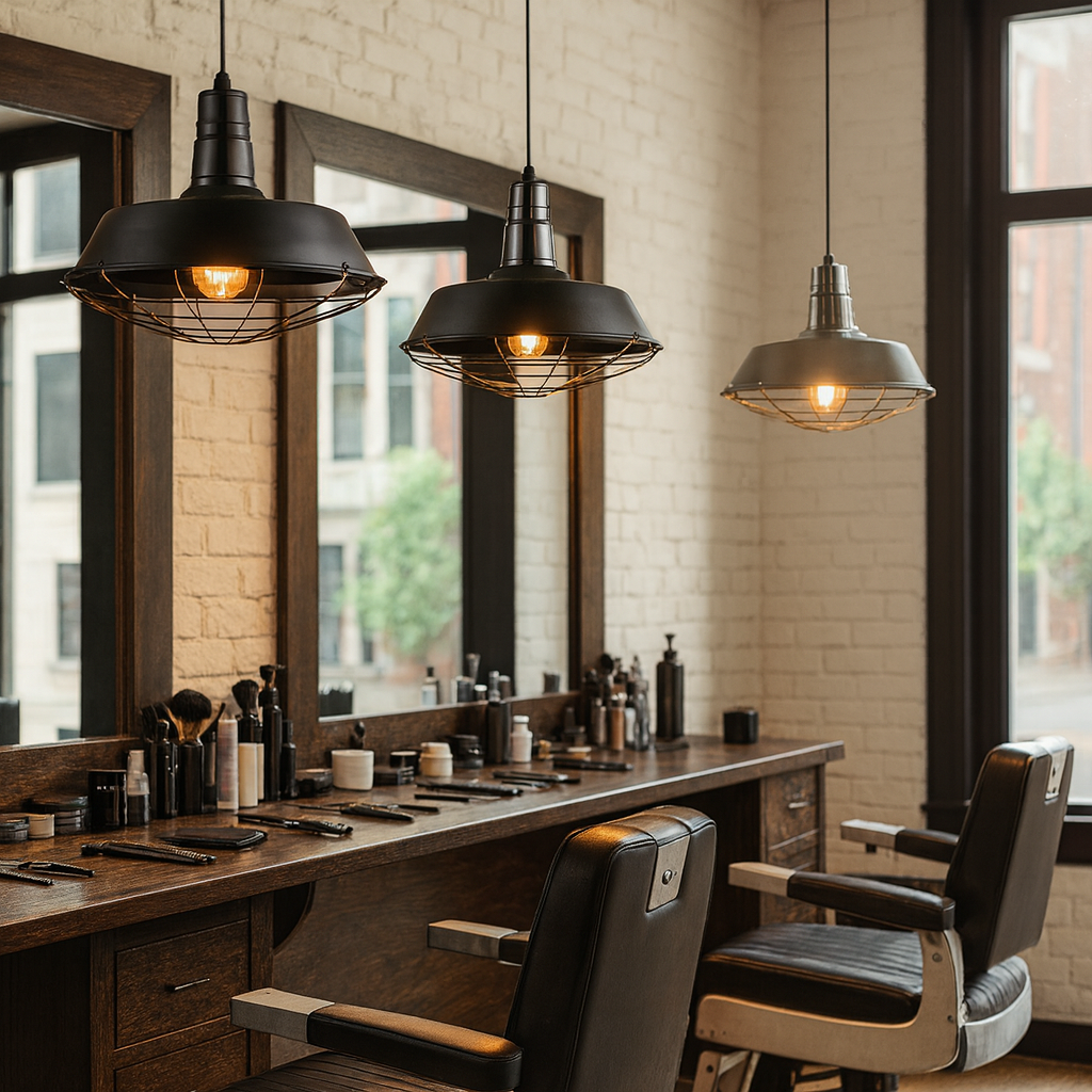 Lámpara colgante metálica negra Palermo