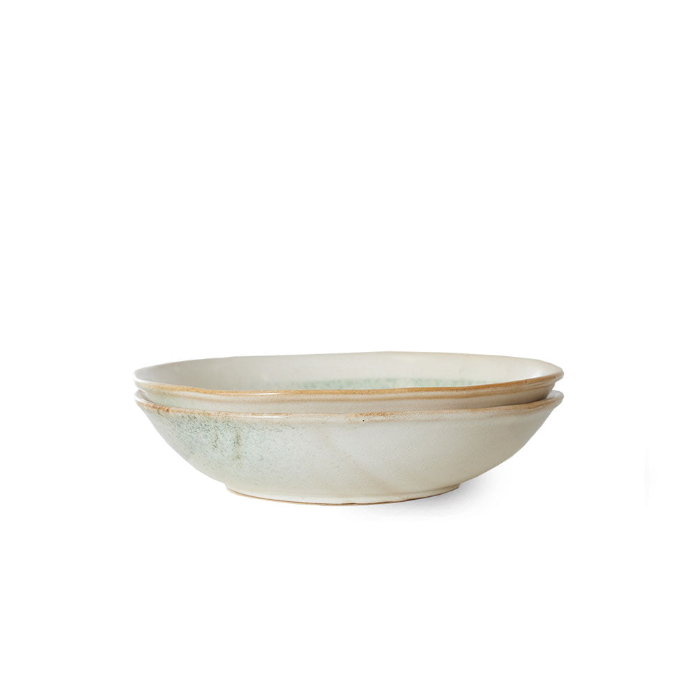 70s ceramics: Set de bowls "Mist" (juego de 2 unidades)
