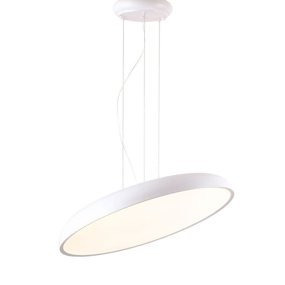 Lámpara colgante de aluminio led blanca Cannes