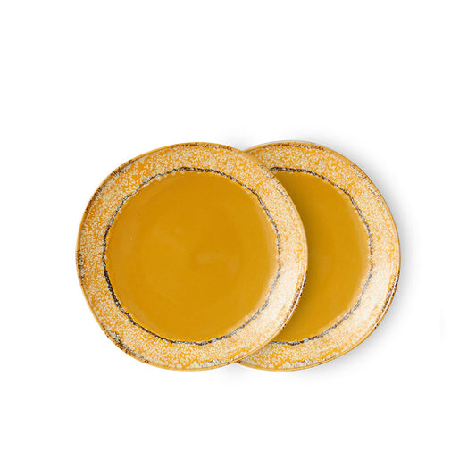 70s ceramics: Set de platos "Paradise" (juego de 2 unidades)