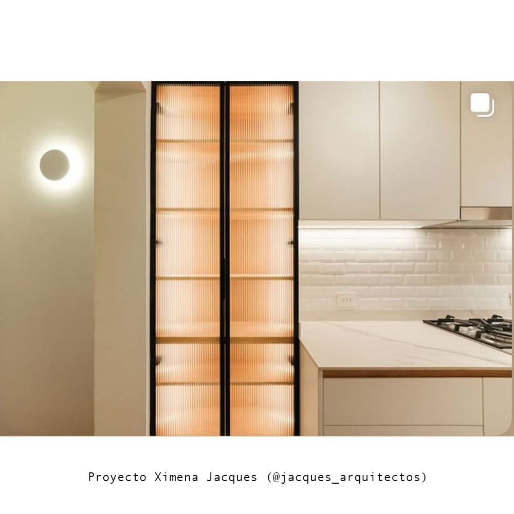 Apliqué metálico blanco Moon light