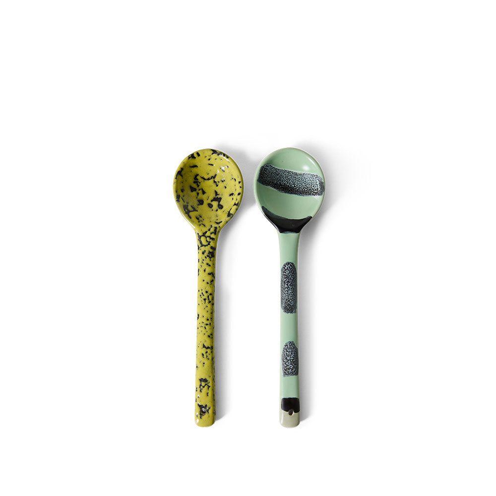 70´s ceramics, - Set de 2 Cucharas - Minas