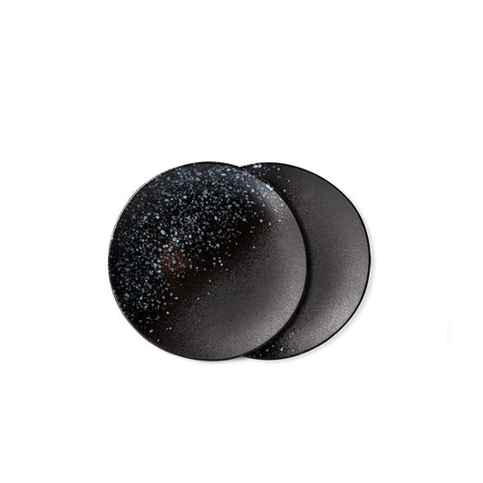 70s ceramics: Set de platos postre "Stars" (juego de 2 unidades)