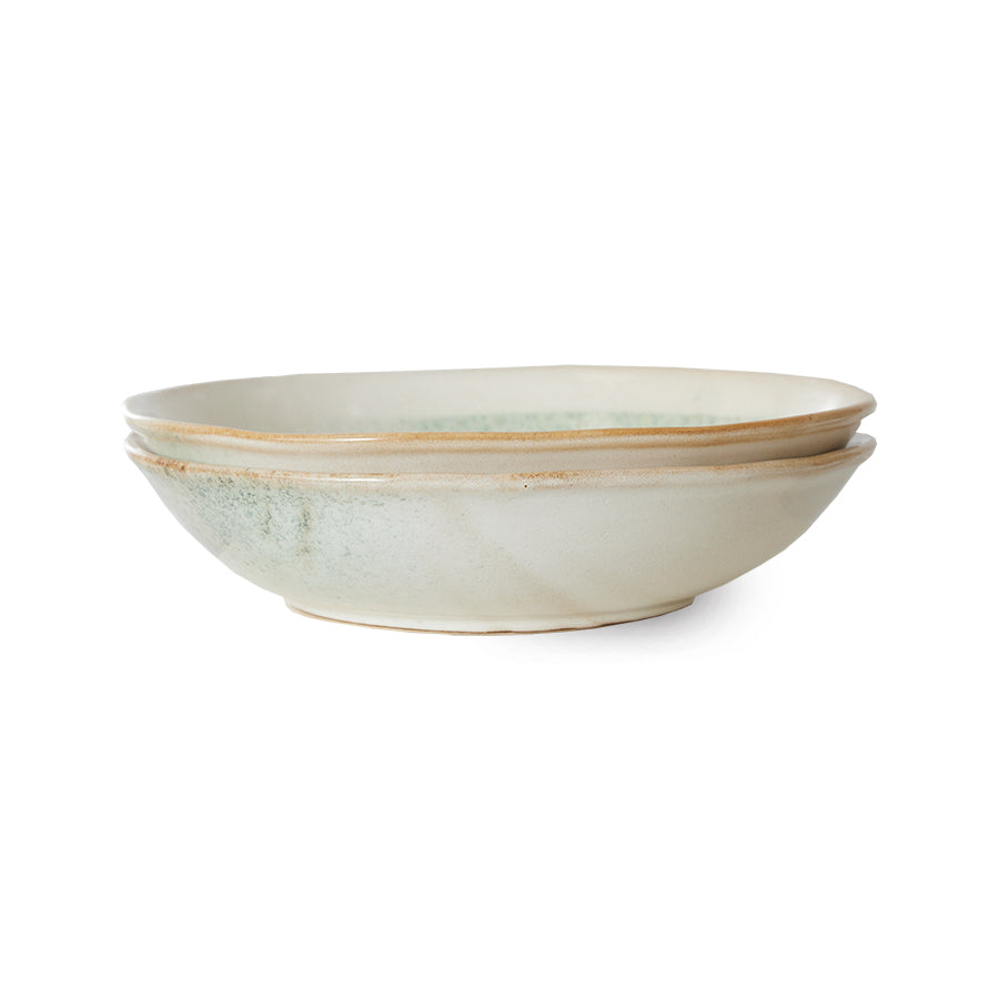 70s ceramics: Set de bowls "Mist" (juego de 2 unidades)