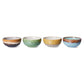 70s ceramics: Set de bowls XS "Castor" (juego de 4 unidades)