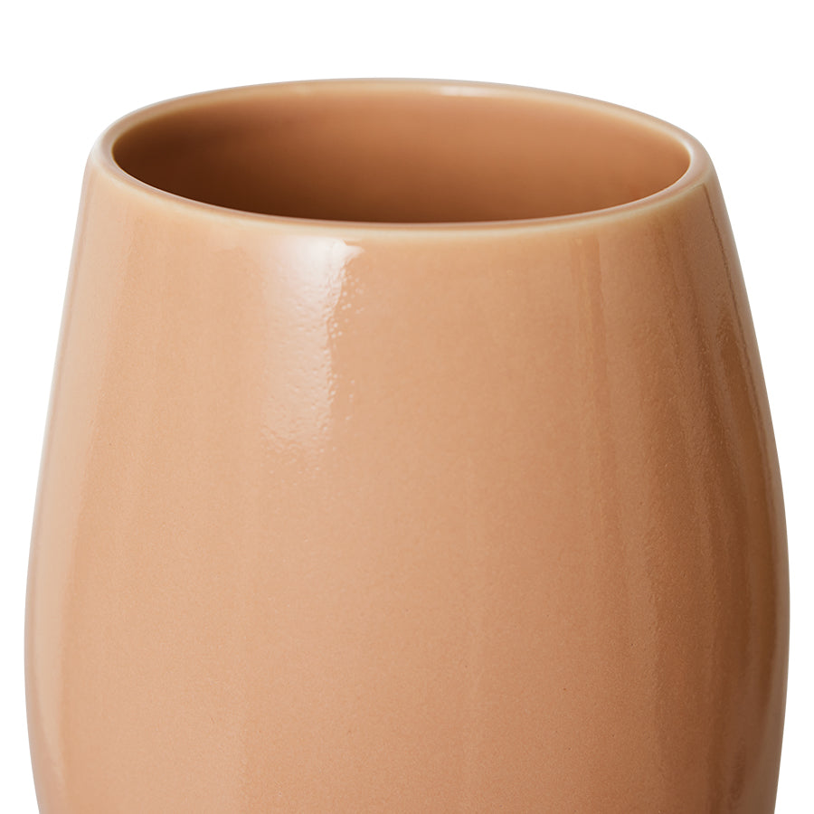 Jarrón de cerámica orgánico "Crema" M