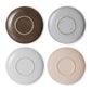 70s ceramics: Set de platos "Big Sur" (juego de 4 unidades)