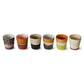 70s ceramics: Tazas de Café, "Earth" (juego de 6 unidades)