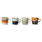 70s ceramics: Tazas de Café, "Verve" (juego de 4 unidades)