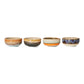 70s ceramics: Set de bowls "Crystal" (juego de 4 unidades)