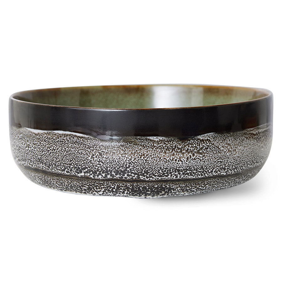 70s ceramics: Bowl de Ensalada "Rock on"
