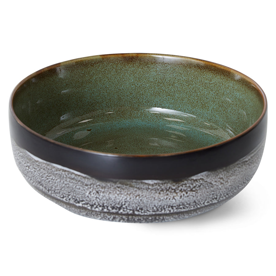 70s ceramics: Bowl de Ensalada "Rock on"