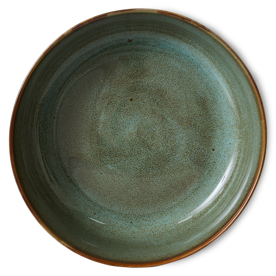 70s ceramics: Bowl de Ensalada "Rock on"
