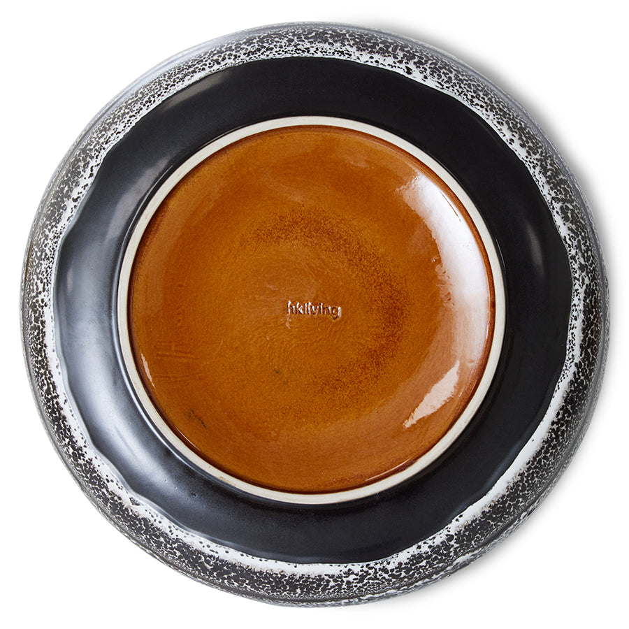 70s ceramics: Bowl de Ensalada "Rock on"