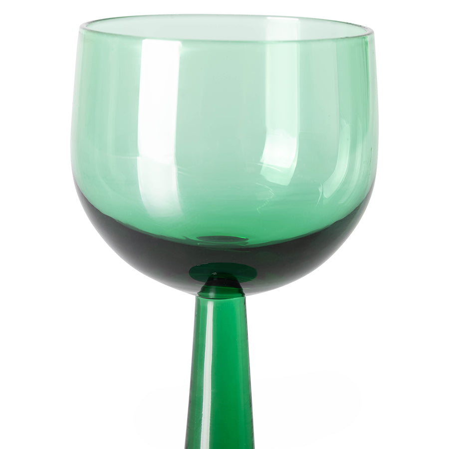 Colección Esmeraldas: copa de vino alta "Verde helecho" (juego de 4 unidades)