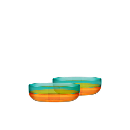 Bowls de cristal 'ámbar' (2 unidades)