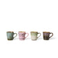 70s ceramics, Set de 4 Tazas de café, "Brutalism"
