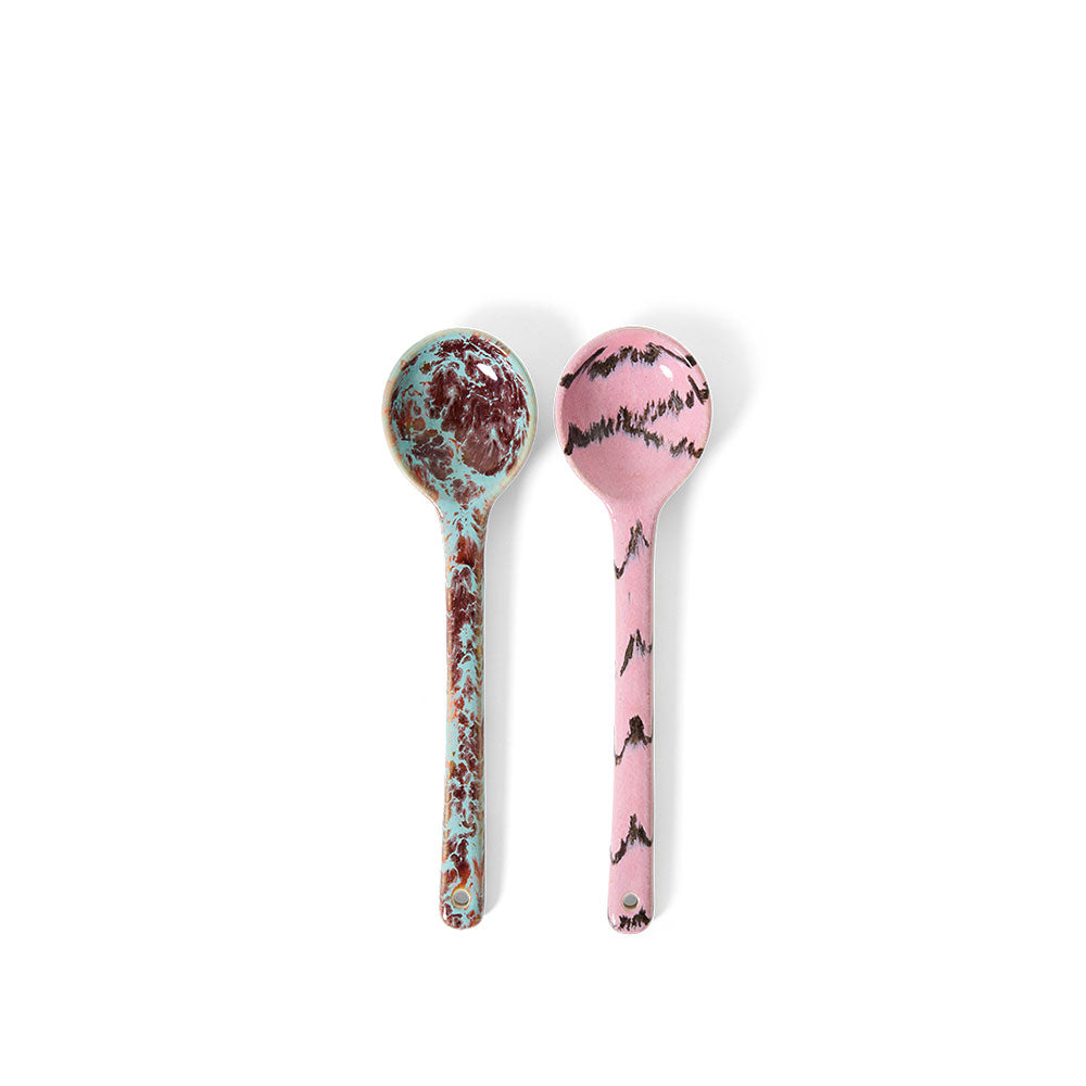 70´s ceramics, - Set de 2 Cucharas - Burbujas