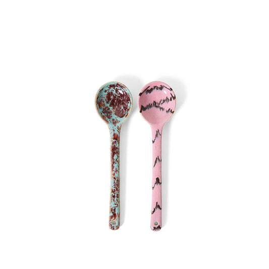 70´s ceramics, - Set de 2 Cucharas - Burbujas