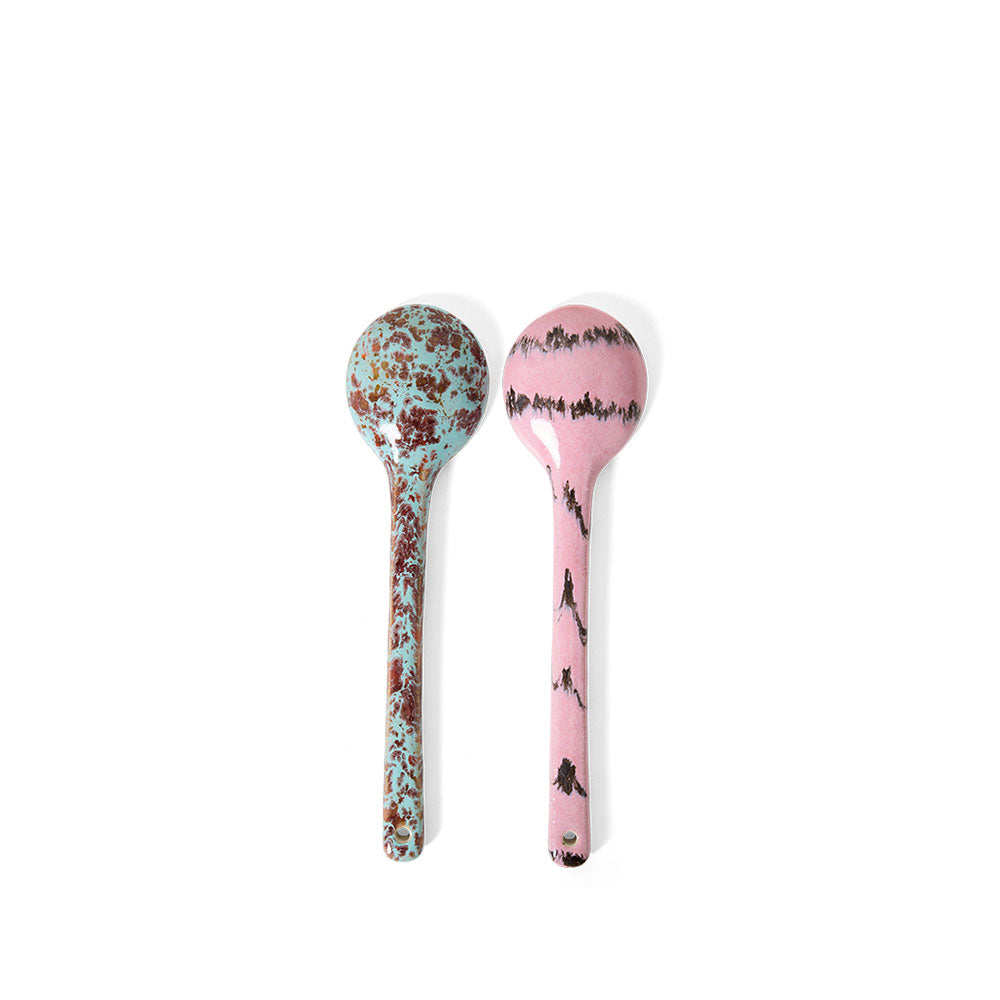 70´s ceramics, - Set de 2 Cucharas - Burbujas