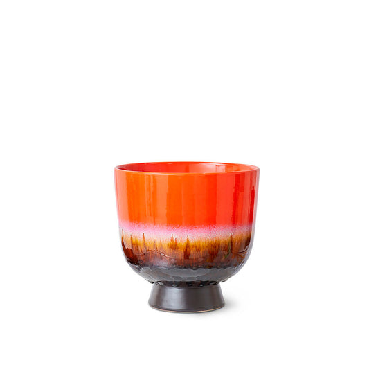 Macetero Retro "Rojo Cereza"