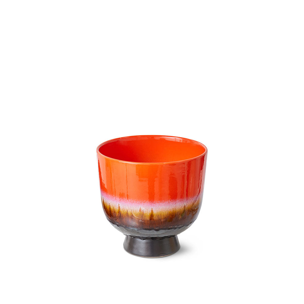 Macetero Retro "Rojo Cereza"