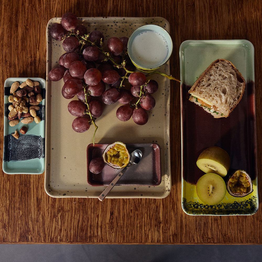 70´s ceramics, bandeja - Cereza