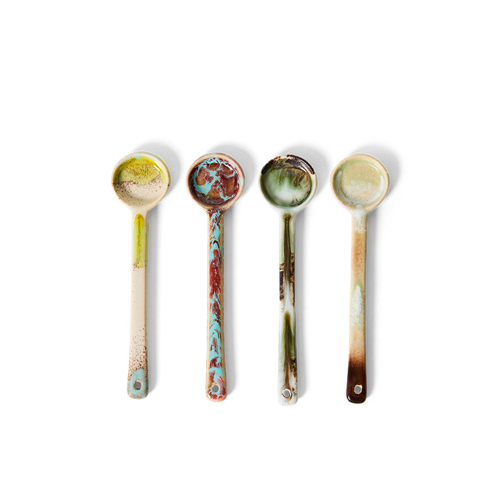 70´s ceramics - Set de 4 Cucharas de cerámica  - Blend
