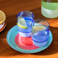 Vasos Jill azul, (2 unidades)