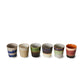 70s ceramics: Tazas de Café, "Grounding" (juego de 6 unidades)