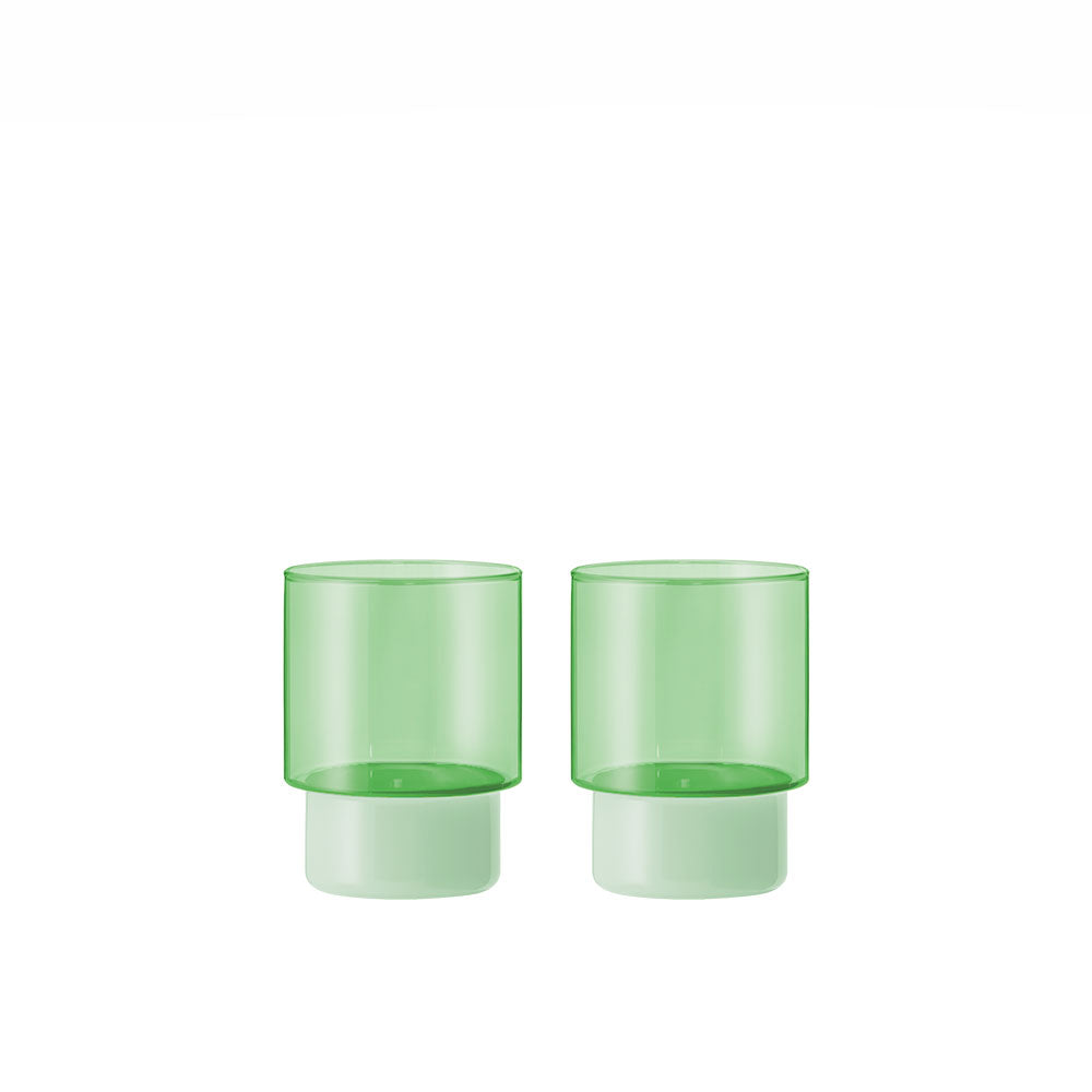 Vasos Jill verde, (2 unidades)