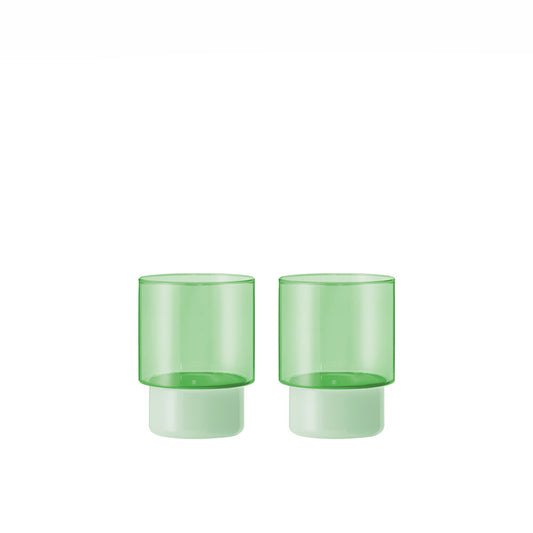 Vasos Jill verde, (2 unidades)