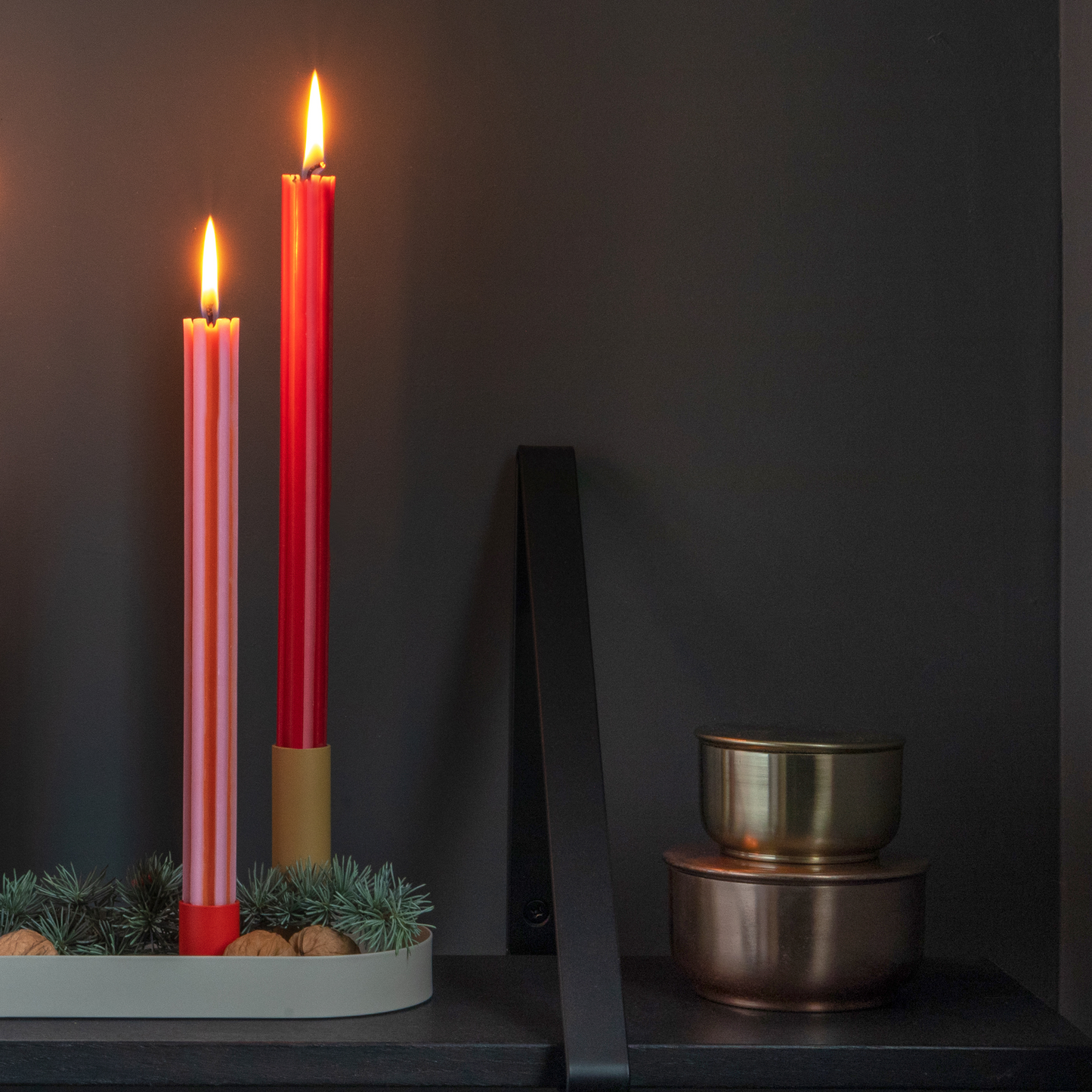 Juego de velas cónicas Marrakesh