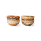 70s ceramics: Set de bowls XS "Marine" (juego de 4 unidades)