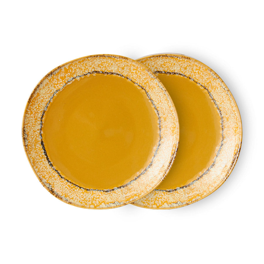 70s ceramics: Set de platos "Paradise" (juego de 2 unidades)