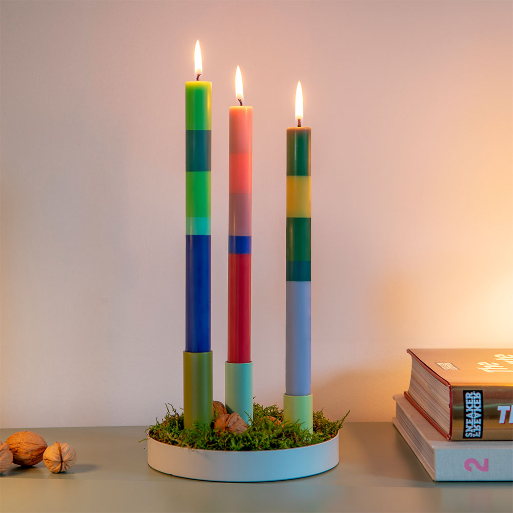 Juego de velas cónicas Milano