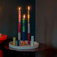 Juego de velas cónicas Milano