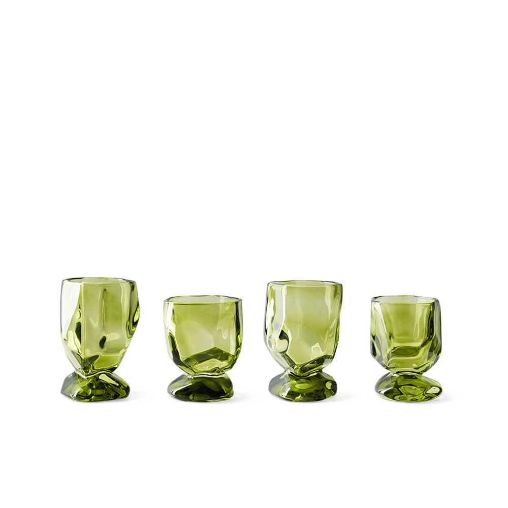 Set de 4 vasos - Esmeralda - por Nienke Sikkema