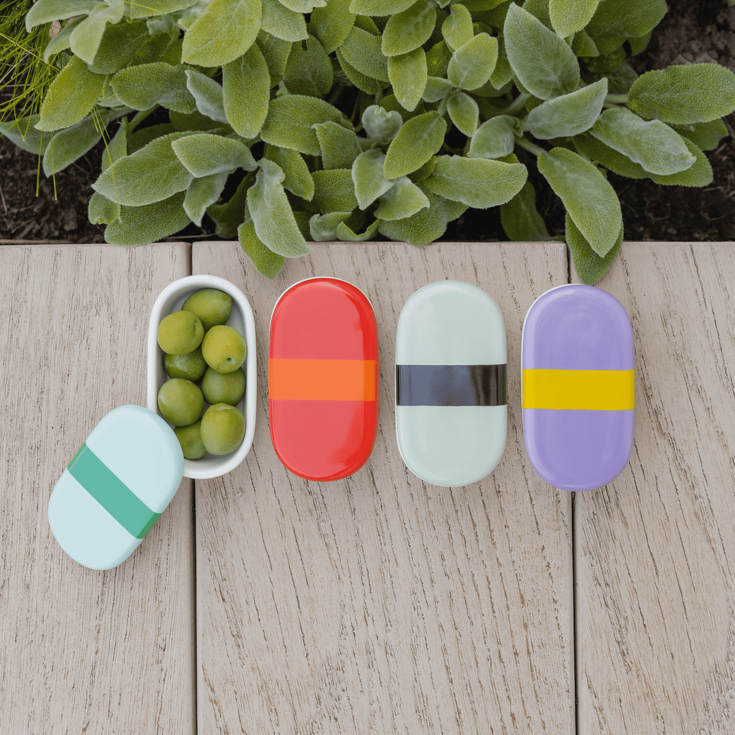 Juego de 4 frascos de porcelana TINY 1