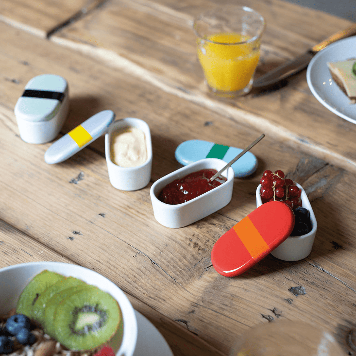 Juego de 4 frascos de porcelana TINY 1
