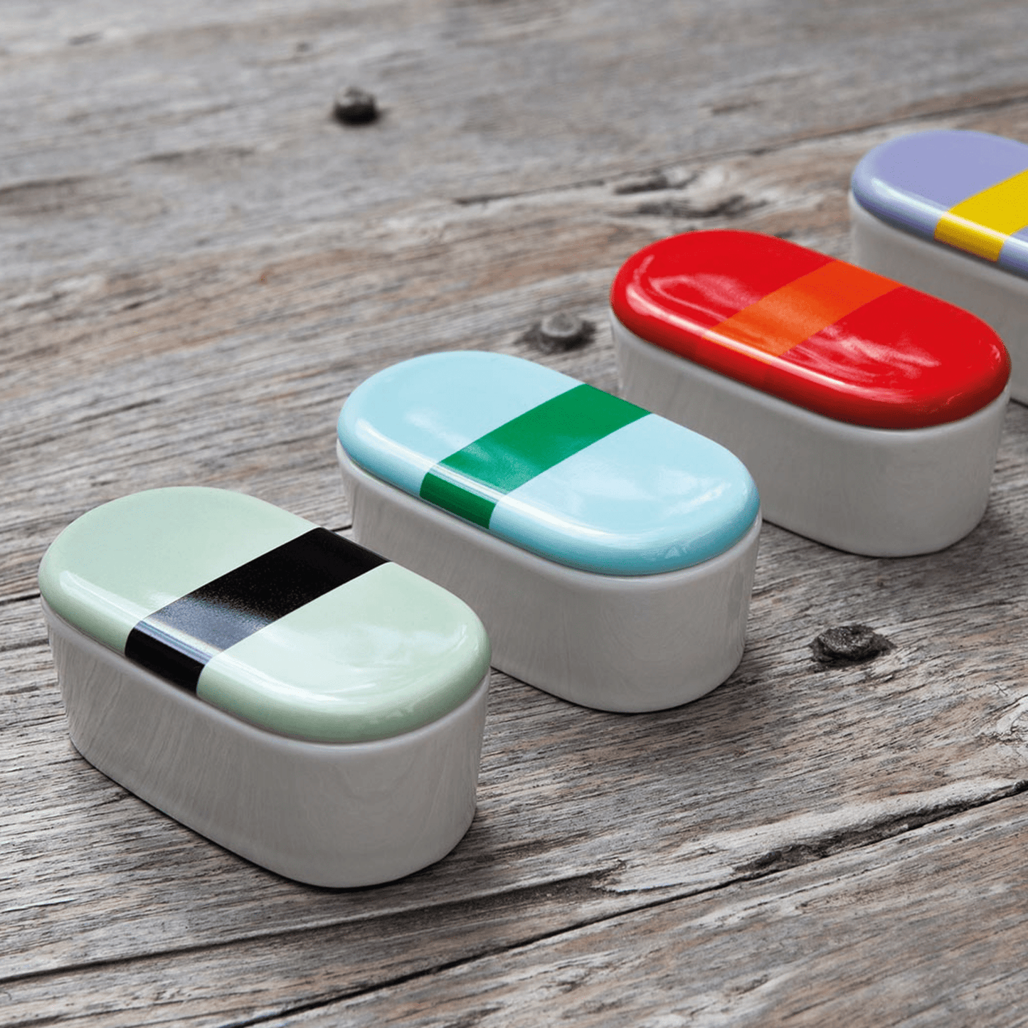 Juego de 4 frascos de porcelana TINY 1