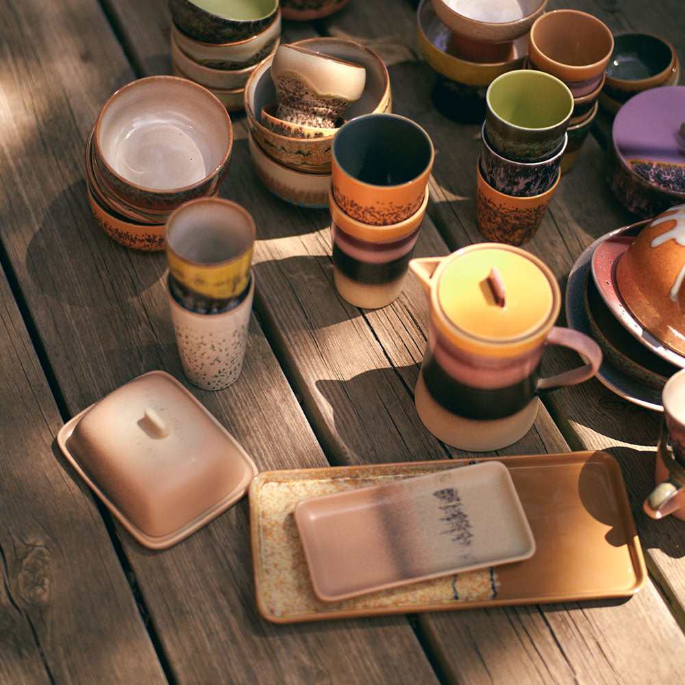 70´s ceramics, - Bandeja - Rayo de sol
