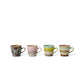 70s ceramics, Set de 4 Tazas de café, "Rococo"