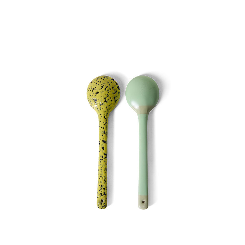 70´s ceramics, - Set de 2 Cucharas - Minas