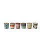 70s ceramics, Set de 4 Tazas de café, "Surreal"