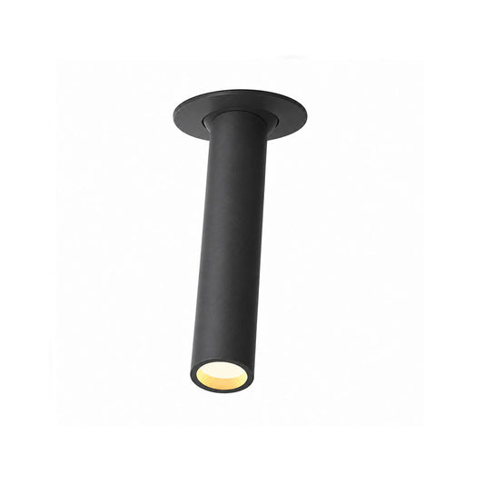 Foco empotrado metálico negro Tube